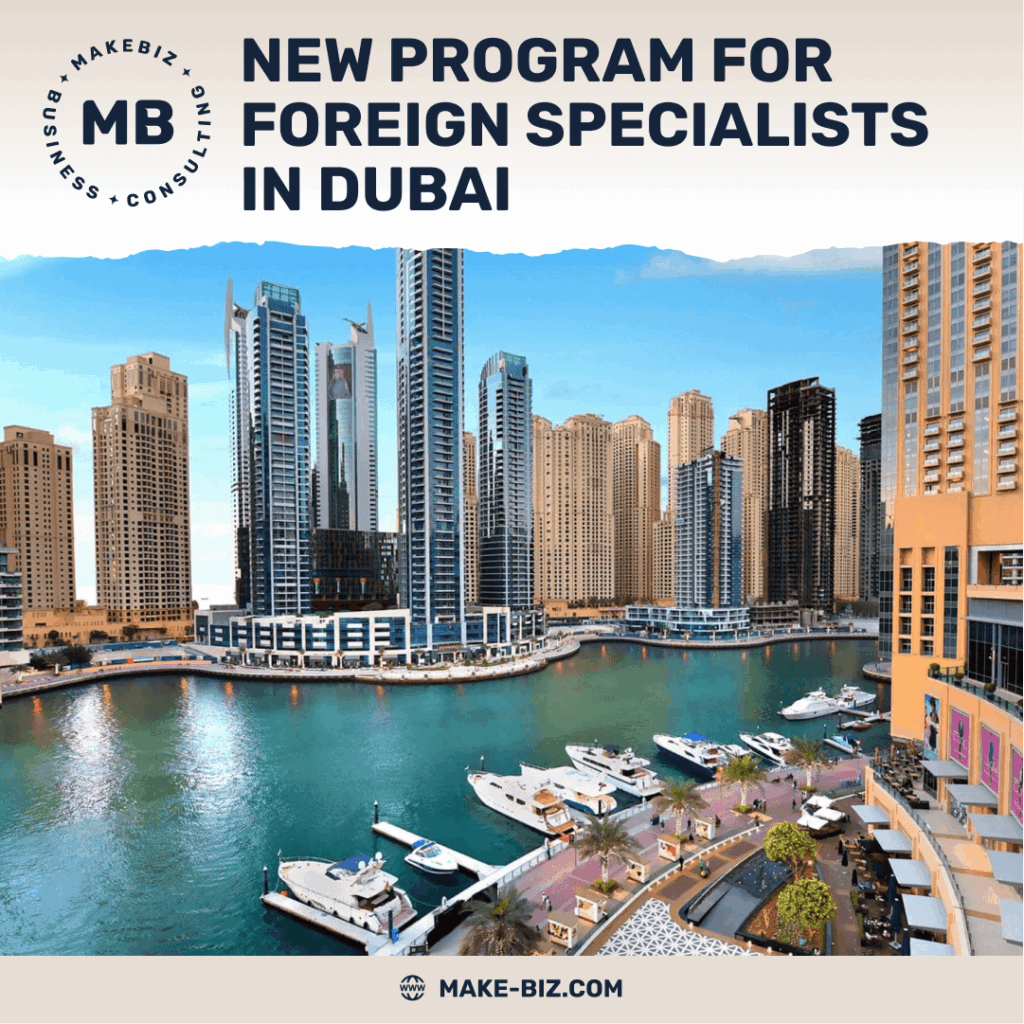 New program for foreign specialists in Dubai - Makebiz