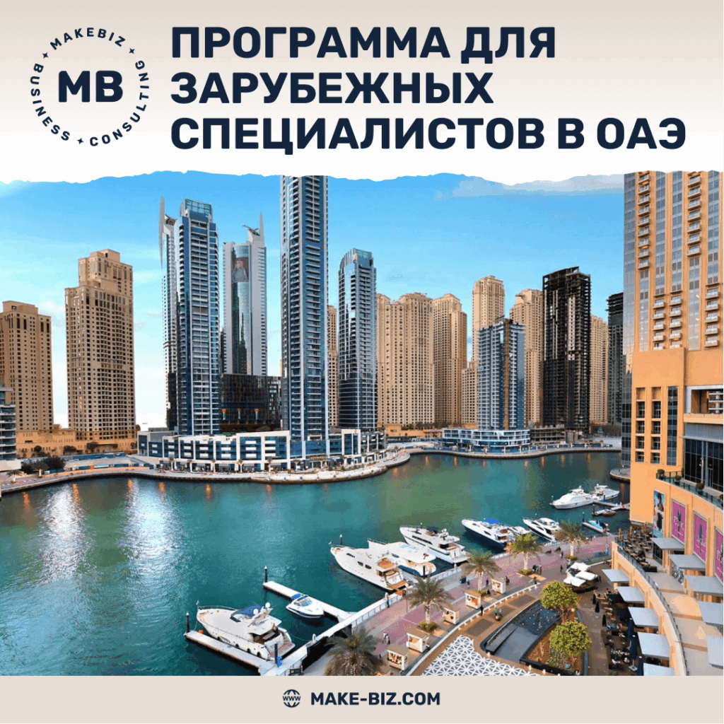Новая программа для зарубежных специалистов в Дубае - Makebiz
